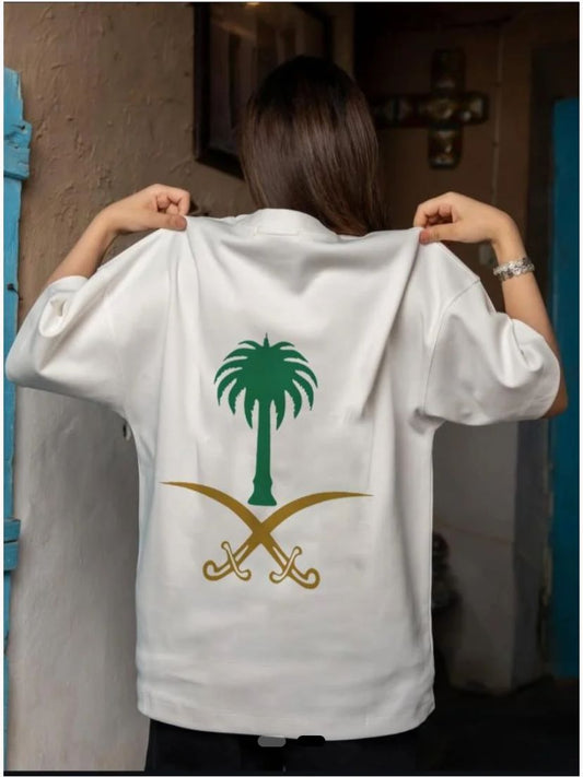 تيشيرت علم السعودية - فخر وأناقة