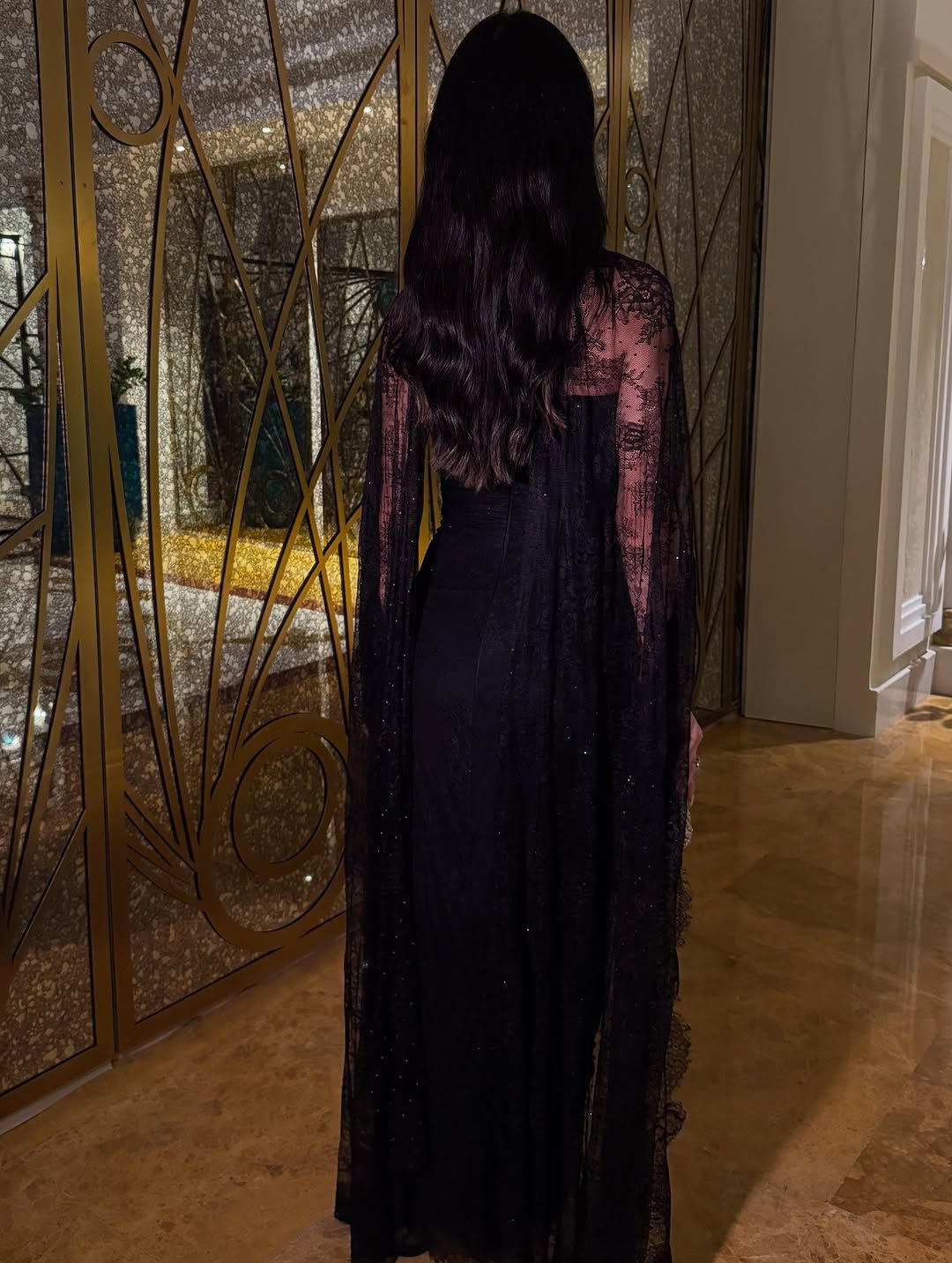 🖤 فستان "أسرار الليل" بالدانتيل الأسود 🖤